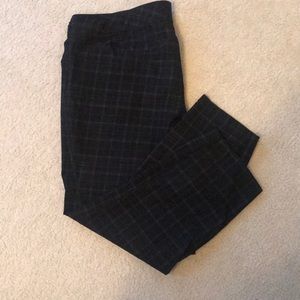 Torrid Ankle Cropped Plaid Trousers